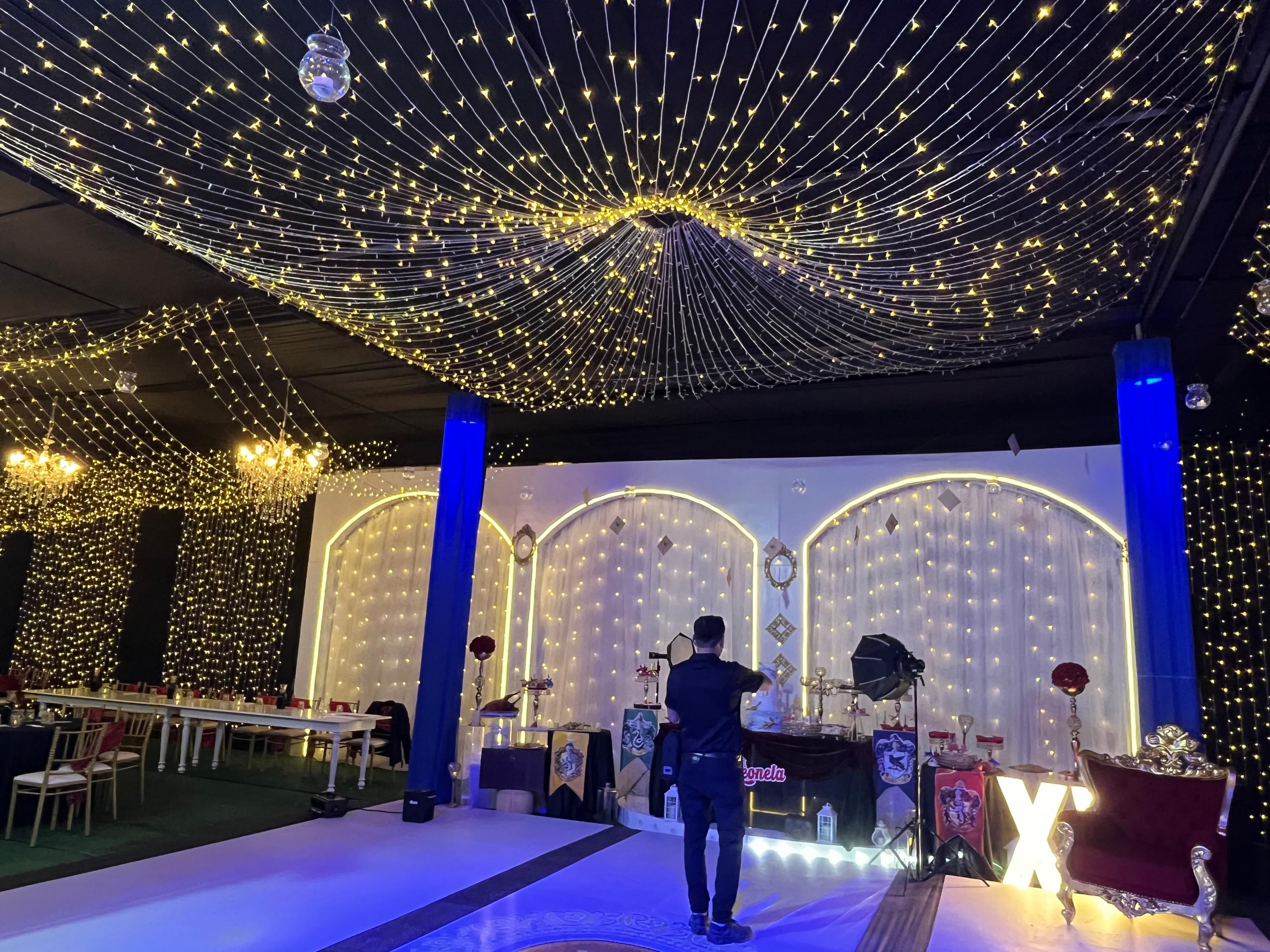 detalle de la decoración del evento
